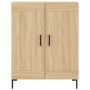 Aparador de madera de ingeniería roble Sonoma 69,5x34x90 cm de vidaXL, Aparadores - Ref: Foro24-830199, Precio: 76,39 €, Desc...