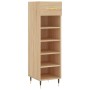 Zapatero madera de ingeniería roble Sonoma 30x35x105 cm de vidaXL, Armarios y almacenamiento - Ref: Foro24-829655, Precio: 40...