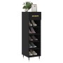 Black engineered wood shoe rack 30x35x105 cm by vidaXL, Closets and storage - Ref: Foro24-829653, Price: 41,41 €, Discount: %