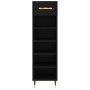 Black engineered wood shoe rack 30x35x105 cm by vidaXL, Closets and storage - Ref: Foro24-829653, Price: 41,41 €, Discount: %