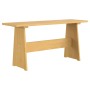 Mesa de comedor con banco de madera maciza marrón miel de vidaXL, Mesas de cocina y de comedor - Ref: Foro24-327250, Precio: ...