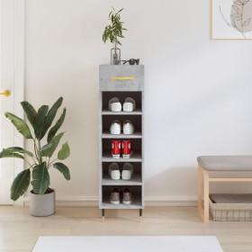 Concrete gray engineered wood shoe rack 30x35x105 cm by vidaXL, Closets and storage - Ref: Foro24-829656, Price: 39,01 €, Dis...