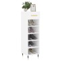 White engineered wood shoe rack 30x35x105 cm by vidaXL, Closets and storage - Ref: Foro24-829652, Price: 42,29 €, Discount: %