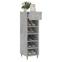 Concrete gray engineered wood shoe rack 30x35x105 cm by vidaXL, Closets and storage - Ref: Foro24-829656, Price: 38,94 €, Dis...