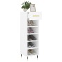 White engineered wood shoe rack 30x35x105 cm by vidaXL, Closets and storage - Ref: Foro24-829652, Price: 42,29 €, Discount: %