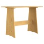 Mesa de comedor con banco de madera maciza marrón miel de vidaXL, Mesas de cocina y de comedor - Ref: Foro24-327250, Precio: ...