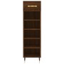 Brown oak engineered wood shoe rack 30x35x105 cm by vidaXL, Closets and storage - Ref: Foro24-829659, Price: 66,91 €, Discoun...