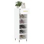 Glossy white plywood shoe cabinet 30x35x105 cm by vidaXL, Closets and storage - Ref: Foro24-829654, Price: 42,40 €, Discount: %