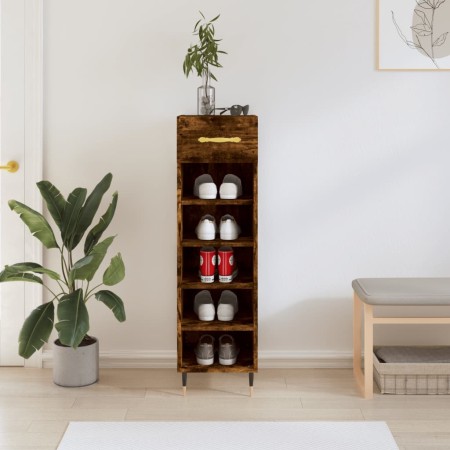 Engineered wood smoked oak shoemaker 30x35x105 cm by vidaXL, Closets and storage - Ref: Foro24-829657, Price: 41,08 €, Discou...