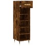 Engineered wood smoked oak shoemaker 30x35x105 cm by vidaXL, Closets and storage - Ref: Foro24-829657, Price: 41,08 €, Discou...