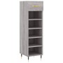 Sonoma gray engineered wood shoe rack 30x35x105 cm by vidaXL, Closets and storage - Ref: Foro24-829658, Price: 40,10 €, Disco...