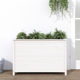 Raised garden bed in white pine wood 119.5x40x78 cm by vidaXL, Pots and planters - Ref: Foro24-825290, Price: 147,85 €, Disco...