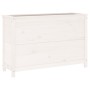 Raised garden bed in white pine wood 119.5x40x78 cm by vidaXL, Pots and planters - Ref: Foro24-825290, Price: 144,87 €, Disco...