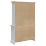 Aparador Corona madera maciza pino mexicano blanco 112x43x196cm de vidaXL, Aparadores - Ref: Foro24-355086, Precio: 515,96 €,...