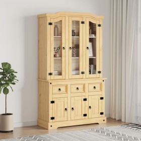 Aparador Corona madera maciza pino mexicano 112x43x196 cm de vidaXL, Aparadores - Ref: Foro24-355085, Precio: 495,99 €, Descu...