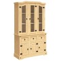 Aparador Corona madera maciza pino mexicano 112x43x196 cm de vidaXL, Aparadores - Ref: Foro24-355085, Precio: 539,66 €, Descu...