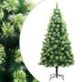 Árbol de Navidad artificial con bisagras y soporte 180 cm de vidaXL, Arboles de navidad - Ref: Foro24-356738, Precio: 93,82 €...