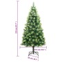 Artificial Christmas tree with hinges and stand 210 cm by vidaXL, Christmas trees - Ref: Foro24-356739, Price: 132,93 €, Disc...