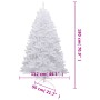 Árbol de Navidad artificial con bisagras y nieve flocada 180 cm de vidaXL, Arboles de navidad - Ref: Foro24-356774, Precio: 1...