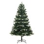 Artificial Christmas tree with hinges and flocked snow 120 cm by vidaXL, Christmas trees - Ref: Foro24-356755, Price: 55,99 €...