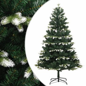 Árbol de Navidad artificial con bisagras y nieve flocada 150 cm de vidaXL, Arboles de navidad - Ref: Foro24-356756, Precio: 6...