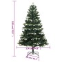 Árbol de Navidad artificial con bisagras y nieve flocada 180 cm de vidaXL, Arboles de navidad - Ref: Foro24-356757, Precio: 9...