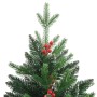 Künstlicher Weihnachtsbaum mit Scharnieren und roten Beeren 120 cm von vidaXL, Weihnachtsbäume - Ref: Foro24-356731, Preis: 5...