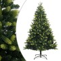 Árbol de Navidad artificial con bisagras y soporte 150 cm de vidaXL, Arboles de navidad - Ref: Foro24-356761, Precio: 77,29 €...