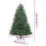 Árbol de Navidad artificial con bisagras y soporte verde 120 cm de vidaXL, Arboles de navidad - Ref: Foro24-356765, Precio: 3...