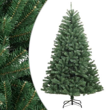 Árbol de Navidad artificial con bisagras y soporte verde 150 cm de vidaXL, Arboles de navidad - Ref: Foro24-356766, Precio: 5...