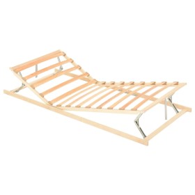 Slatted bed base with adjustable head and foot 13 slats 100x200cm by vidaXL, Beds and slatted bases - Ref: Foro24-327268, Pri...