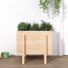 Jardinera madera maciza de pino 62x50x57 cm de vidaXL, Maceteros y jardineras - Ref: Foro24-825205, Precio: 62,99 €, Descuent...