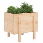 Jardinera madera maciza de pino 62x50x57 cm de vidaXL, Maceteros y jardineras - Ref: Foro24-825205, Precio: 64,89 €, Descuent...