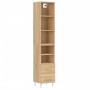 Sonoma oak plywood sideboard 34.5x34x180 cm by vidaXL, Sideboards - Ref: Foro24-3189752, Price: 94,07 €, Discount: %