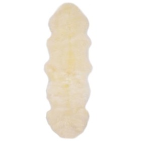 White sheepskin rug 60x180 cm by vidaXL, Rugs - Ref: Foro24-283880, Price: 87,22 €, Discount: %