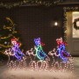 Weihnachtsfigur der Heiligen Drei Könige mit 504 LEDs 70x50 cm von vidaXL, Weihnachtsbeleuchtung - Ref: Foro24-343286, Preis:...