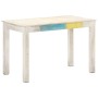 Mesa de comedor madera maciza de mango blanca 120x60x76 cm de vidaXL, Mesas de cocina y de comedor - Ref: Foro24-323557, Prec...