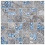 Mosaic tiles 11 units gray and blue glass 30x30 cm by vidaXL, Tiles - Ref: Foro24-327309, Price: 70,48 €, Discount: %