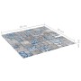 Mosaic tiles 11 units gray and blue glass 30x30 cm by vidaXL, Tiles - Ref: Foro24-327309, Price: 70,48 €, Discount: %