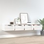 Wall cabinets 2 units glossy white plywood 68x30x20 cm by vidaXL, Shelves and shelves - Ref: Foro24-3115896, Price: 105,99 €,...