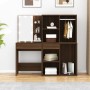 Dressing table with LED and oak brown plywood cabinet by vidaXL, Bedroom Dressers - Ref: Foro24-3120190, Price: 221,99 €, Dis...