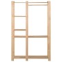 Solid pine wood clothes rack 110x38x170 cm by vidaXL, Dresser Organizers and Bar Hangers - Ref: Foro24-327324, Price: 87,88 €...