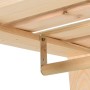 Solid pine wood clothes rack 110x38x170 cm by vidaXL, Dresser Organizers and Bar Hangers - Ref: Foro24-327324, Price: 87,88 €...