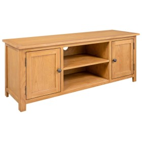 Solid oak wood TV cabinet 110x35x44 cm by vidaXL, TV Furniture - Ref: Foro24-327434, Price: 167,52 €, Discount: %