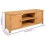 TV-Schrank aus massivem Eichenholz, 110 x 35 x 44 cm von vidaXL, TV-Möbel - Ref: Foro24-327434, Preis: 167,52 €, Rabatt: %