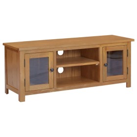 Mueble para TV madera maciza de roble 110x35x44 cm de vidaXL, Muebles TV - Ref: Foro24-327435, Precio: 159,99 €, Descuento: %