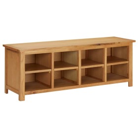 Mueble zapatero de madera maciza de roble 114x37x45 cm de vidaXL, Zapateros y organizadores de calzado - Ref: Foro24-327436, ...