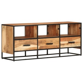 Solid acacia wood TV cabinet 110x30x45 cm by vidaXL, TV Furniture - Ref: Foro24-327448, Price: 117,99 €, Discount: %