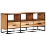 TV-Schrank aus massivem Akazienholz, 110 x 30 x 45 cm von vidaXL, TV-Möbel - Ref: Foro24-327448, Preis: 130,22 €, Rabatt: %