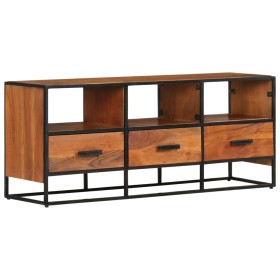 Solid acacia wood TV cabinet 110x30x45 cm by vidaXL, TV Furniture - Ref: Foro24-327450, Price: 130,15 €, Discount: %